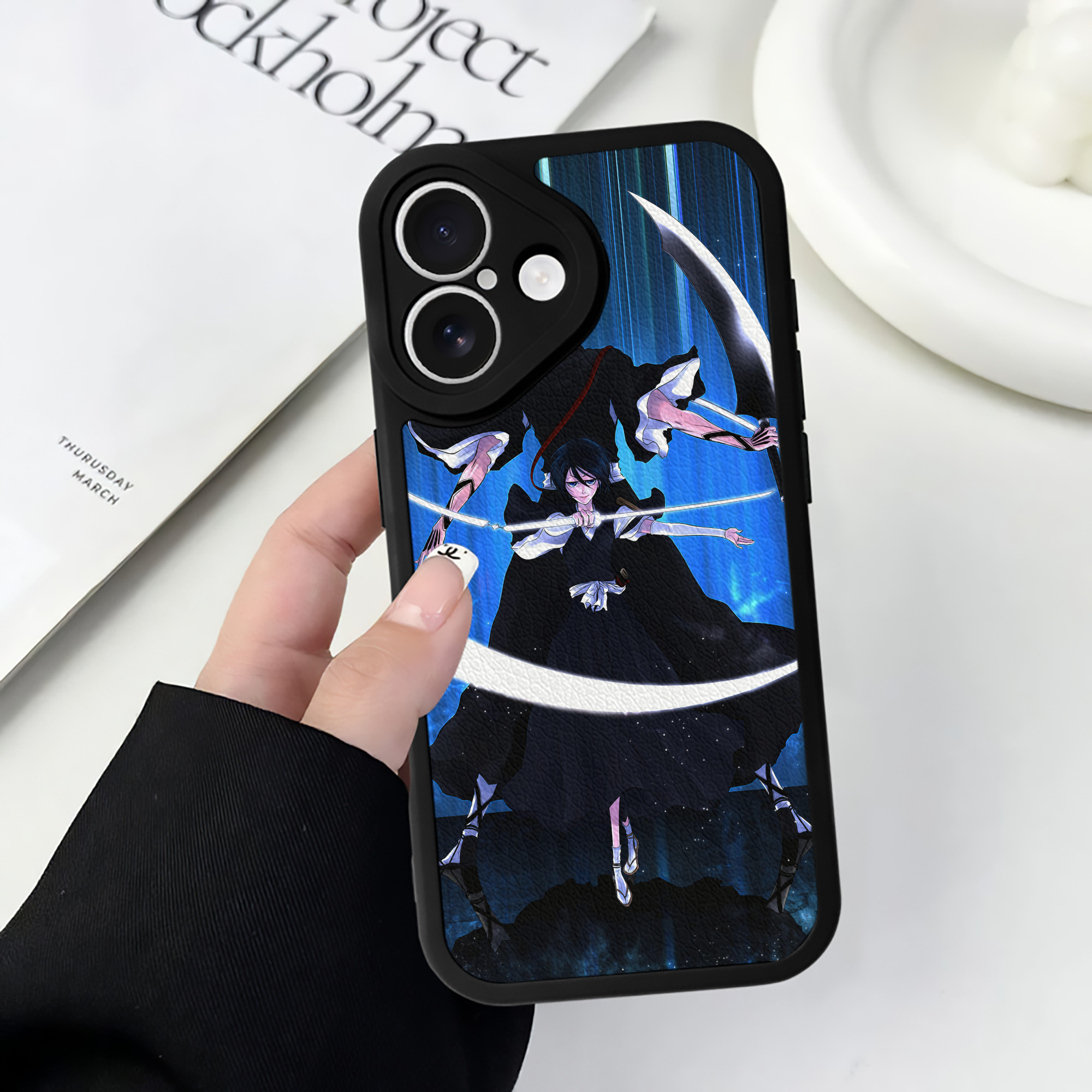 （画像用） ブリーチ BLEACH 【iPhone 16シリーズ対応】シリコンスマホケース（レザー調） 材質：シリコン